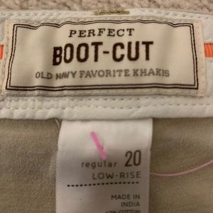 Boot cut khakis